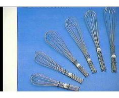 Frusta in Filo di Ferro Cromato 45 Cm Sbattitore Frullino A Mano Dolci Cucina