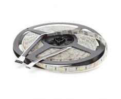 Striscia LED RGBW Bianco Caldo (3000Â K) 24Â V, 500Â cm, 60Â LED/m (300Â PZ.), IP65
