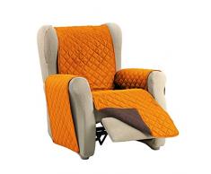 Martina Home Martina - Copridivano Trapuntato Reversibile 1 Posto Arancione/Marrone