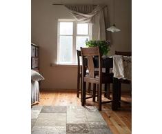 benuta Flachgewebe Teppich Frencie Patchwork Beige 120x180 cm Tappeto, Fibra Sintetica, 120 x 180 cm