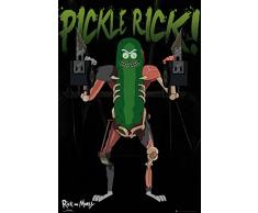 GB Eye Morty, Pickle Rick Maxi Poster, Legno, Multicolore, 65Â x 3.5Â x 3.5Â cm