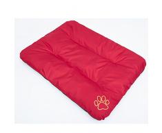 Hobbydog R1Â ecocze6Â Cuccia Letto Cuscino Eco Riposo Sonno Spazio Spazio Cani Materasso, 90Â x 60Â cm, L, Rosso