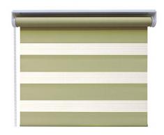 easy Tenda a Rullo Notte Giorno, Verde, 90 x 250 cm