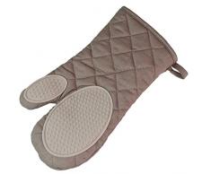 Ligne DÃ©cor - 1790107, Guanto Da Cucina , 30 X 18 Cm , Cuistot , Policotone+Silicone , Marrone