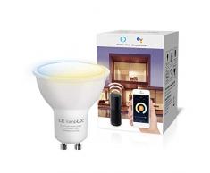 LE Alexa Lampadina LED GU10 Intelligente, Smart Lampadine WiFi Colore Luce Dimmerabile Bianco Caldo a Freddo (2700K - 6500K), Compatibile con Alexa e Google Home, Nessun Hub Richiesto, 4.5W (=50W)