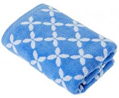 Lasa Home tovaglioli 50Â x 100, Collezione Shibori, Motivo Floreale, Cotone, Blu, 50Â x 100Â x 1Â cm
