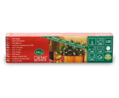 Konstsmide 5300-100 Luci natalizie a LED, 10 diodi bianchi, 230 V, per interni, cavo verde