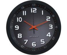 Technoline WT 8972 Orologio da Parete Radio, Metallo, Nero, 30x4.2x30 cm