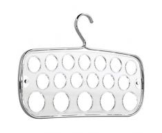 InterDesign Zia Portasciarpe, Metallo, Argento, 1.27x34.04x22.35 cm