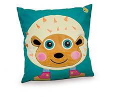 Oops Little Helper-Grande Cuscino in Cotone Morbido con Snuggle e Piacevole al Tatto, Motivo 3D Mr Foto, Multicolore, Motivo: istrice