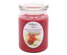 Candle Lite - Candela in Barattolo, 539 g, Profumo Mandarino/Lampone