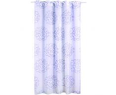 MSV 140788 - Tenda per Doccia, in Poliestere/plastica/Polipropilene, Motivo Barocco, 180 x 200 x 0,1 cm, 12 Occhielli Inclusi, Colore Grigio