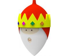 Alessi AMJ13 8 Gaspare Palla per Albero di Natale, Vetro Soffiato, Multicolore, 8.50x8.50x14.00 cm