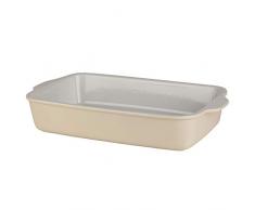 Berndes 1503903-Tostiera Rettangolare in gres, Ceramica, Tostiera Color Crema 39 cm, Singolo