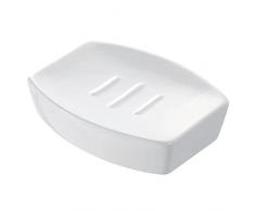 FERIDRAS Parigi Portasapone, Bianco, 3x9x12 cm,