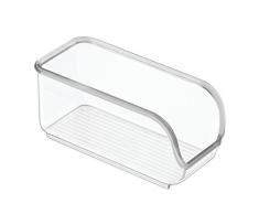 InterDesign Linus Contenitore per Bustine Zucchero, Contenitore Cucina e Sala da Pranzo, Plastica Trasparente