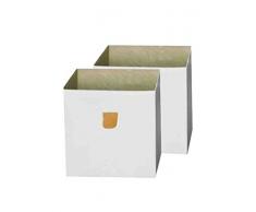PHOENIX Conservare 817301WE E in Set di 2 mensole corrispondenti Caro, 34 x 34 x 34 cm, Bianco