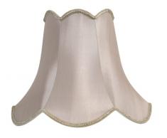 Oaks Lighting - Paralume a effetto seta, con bordo ondulato, 30 cm, colore: Grigio chiaro