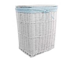 dvier vwwk 23wrt della c Cesto della Biancheria, Cestino, Bianco, 48Â x 36Â x 62Â cm