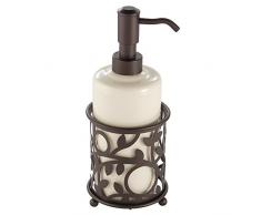 InterDesign 86741EU Vine dispenser per sapone liquido, vaniglia/bronzo