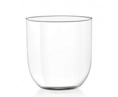 H&H Drop Set 6 Bicchieri Acqua, Vetro Ultrasottile, 380 ml