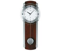 AMS 5245/1 - Orologio a Pendolo radiocontrollato in Legno di Noce con Stile Moderno