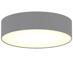 Plafoniera Ranex 6000.544 Mia - 40 cm - Grigio, metallo;metallo/tessuto/plastica
