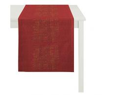 Apelt – Runner da Tavolo, Poliestere, Rot, 48 x 140 x 0.5 cm