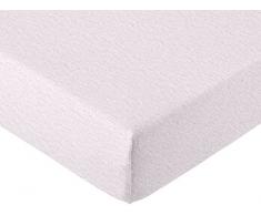 AmazonBasics - Lenzuolo con angoli Singolo, in jersey mÃ©lange, Grigio chiaro 90 x 190 x 30 cm