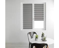 store dintérieur Tapparella 1950033 - Tenda avvolgibile Giorno e Notte, in Poliestere, Grigio, 60 x 180 cm