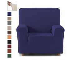 Eiffel Textile Copridivano Elasticizzato, Stile Rustico 1 Posto 41x21x6 cm Blu