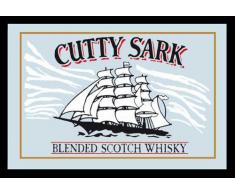 Empire 600677 - Specchio con cornice di plastica e stampa con pubblicità Cutty Sark Whisky, 30 x 20 cm