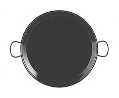 Vaello 5048 Paellera Ferro smaltato cm80 Pentole e Preparazione Cucina, Nero