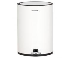 Sealskin Industrial Pattumiera da Bagno a Pedale, Acciaio Inox, Bianco, 27 x 25,2 x 18,5 cm