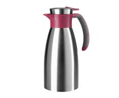 Emsa Soft Grip Caraffa Termica, Chiusura QuickTip, Acciaio Inossidabile, Rosso, 1,0 L
