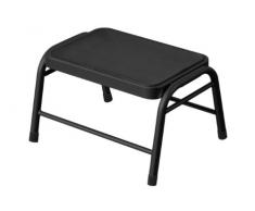 Premier Housewares Sgabello in metallo 25 x 43 x 35 cm, colore: Nero