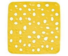 kela 22160, Tappetino per Doccia Nevada in PVC, 53,5 x 53,5 cm, Giallo (Gelb)
