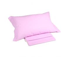 Caleffi Cotone tinta unita Lenzuolo Inferiore, Cotone , Lilla, Matrimoniale, 01205 , Caleffi