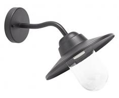 Smartwares gwc-001-hb classico applique esterna LED in alluminio/vetro nero