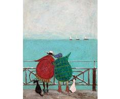 L Arte Gruppo Sam Toft We Saw Three Ships Come Sailing by Stampa su Tela, Cotone, Multicolore, 1.8Â x 30Â x 40Â cm
