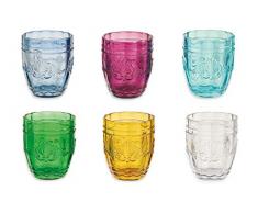 Villa dEste Home Tivoli 2405610 Set Syrah Bicchieri Acqua, Vetro, Multicolore