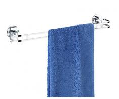 Wenko 21777100 Barra Porta Asciugamani, Acciaio Inox, Argento, 52 x 8.5 x 7.5 cm