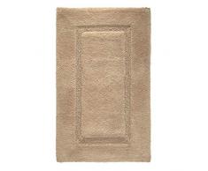 iDesign Spa Tappeto Morbido, Tappetino Bagno Rettangolare in Cotone, Beige, 53,3 cm x 86,4 cm