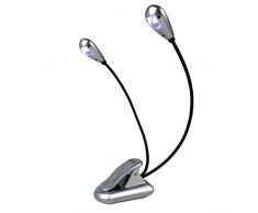 Mighty Bright Doubleflex Luce da lettura con LED, colore: Argento