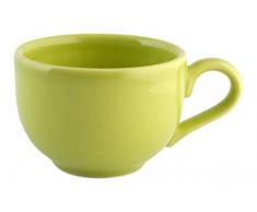 H&H 4283161 Tazza Te, Senza Piatto, Cromatico, Verde, 180 CC, Ceramica