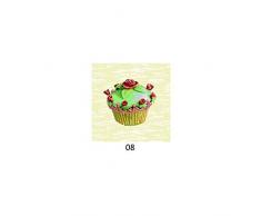 Duffi Home Federa per Cuscino, Rosso, 45 x 45 cm