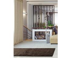 benuta - Tappeto Passatoia Mink Marrone Scuro, 80 x 300 cm, Tappeto Moderno per Salotto e Camera da Letto