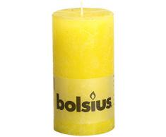 Rustic, Candela pilastro 103867590312, in Cera di paraffina, Color Giallo Sole