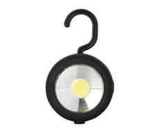 Poly Pool PP3110 Lampada ULTRA LED COB Mini Compatta Tascabile Multifunzionale Per Uso in Casa Per Armadi Ufficio Campeggio Escursioni Con Gancio Girevole A Scomparsa E Magnete Senza Fili a Batteria