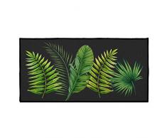 Douceur dinterieur Tropical Green - Tappeto Decorativo Rettangolare, Multicolore, 40 x 60 cm, Multicolore, 57 x 115 CM